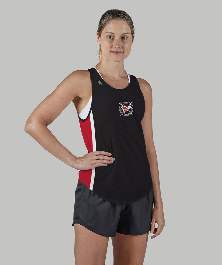 Women's Vancouver Rowing Club Training Tank - Black/Red