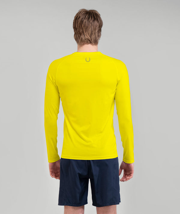 Men's Vancouver Rowing Club Winter Base Layer LS - Neon Yellow