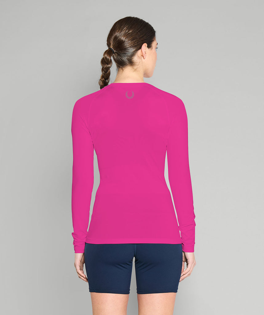 Women's Vancouver Rowing Club Winter Base Layer LS - Neon Pink