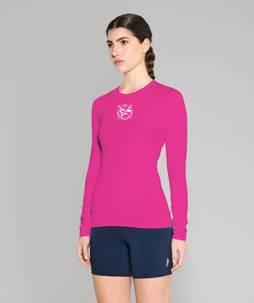 Women's Vancouver Rowing Club Winter Base Layer LS - Neon Pink