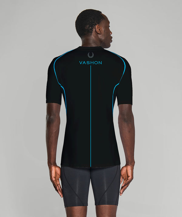 Men's Vashon Base Layer SS - Black/Blue
