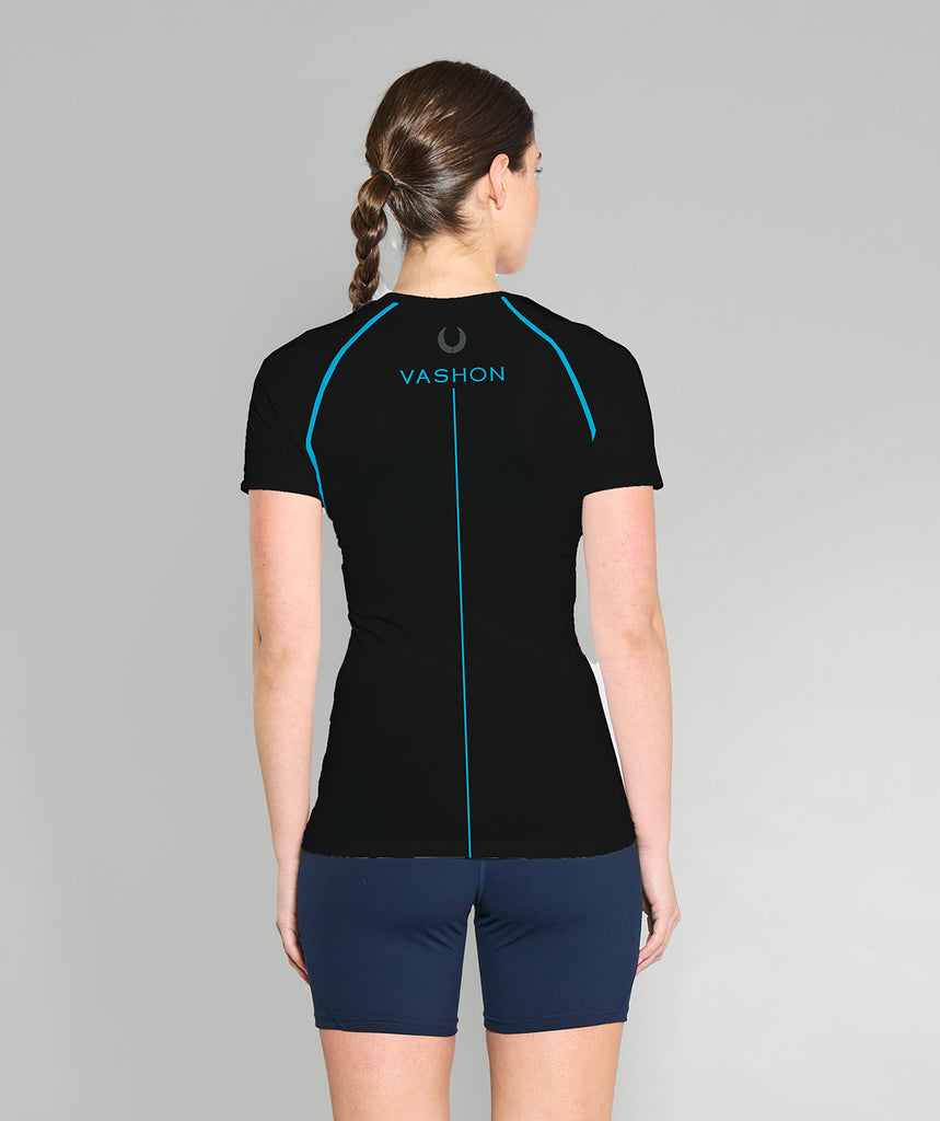 Women's Vashon Base Layer SS - Black/Blue