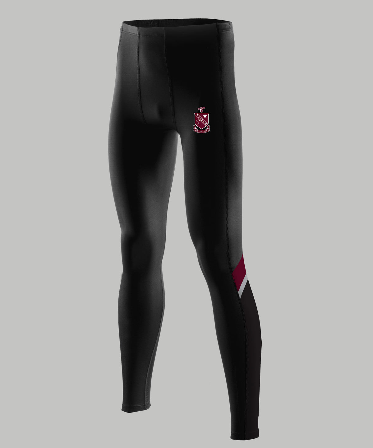 Men's Vesper Boat Club Streamline Tight - Black/Maroon