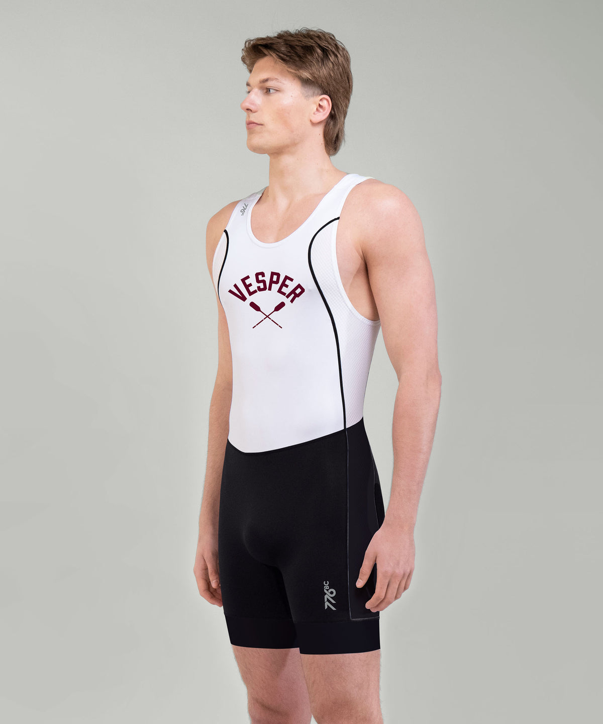 Men's Vesper Boat Club Pro Unisuit - White/Black