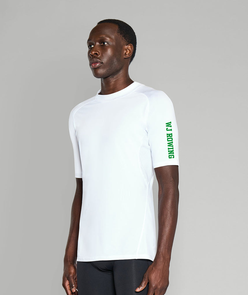 Men's Walter Johnson Base Layer SS - White/Green