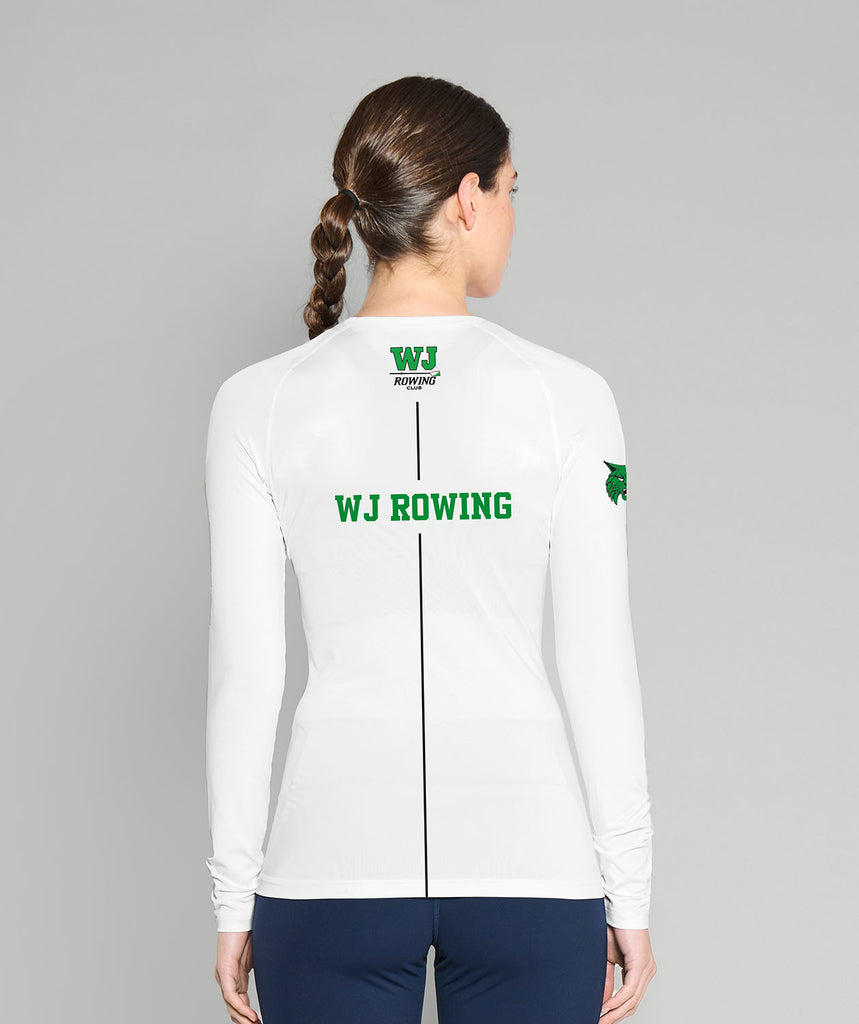 Women's Walter Johnson Base Layer LS - White/Green