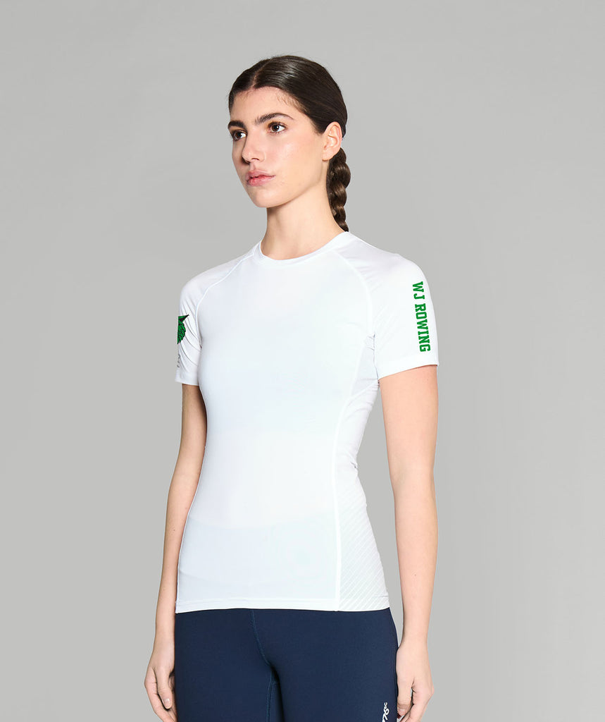 Women's Walter Johnson Base Layer SS - White/Green