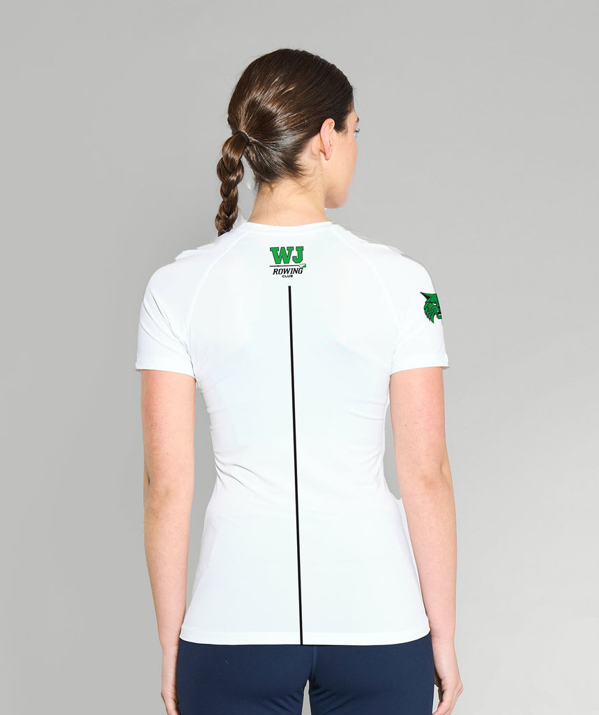 Women's Walter Johnson Base Layer SS - White/Green