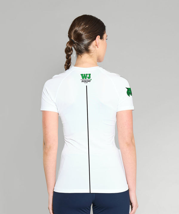 Women's Walter Johnson Base Layer SS - White/Green