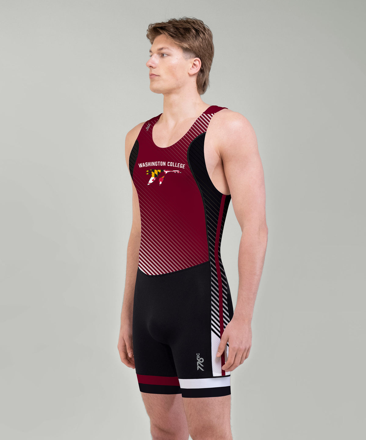 Men's Washington College Pro Unisuit - Black/Burgundy