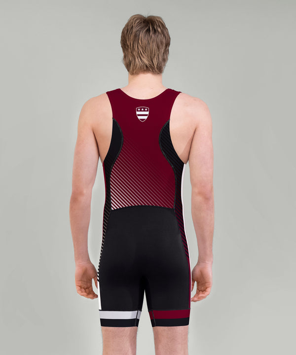 Men's Washington College Pro Unisuit - Black/Burgundy