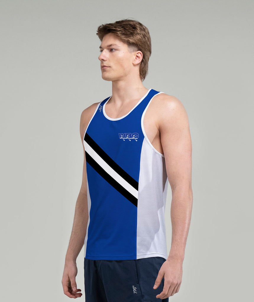Men's Williamsburg Boat Club Performance Tank - Blue/White