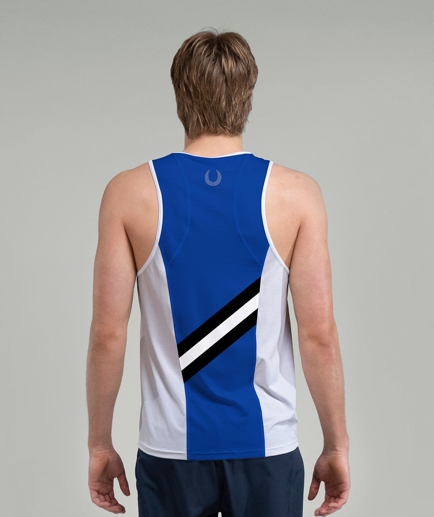 Men's Williamsburg Boat Club Performance Tank - Blue/White