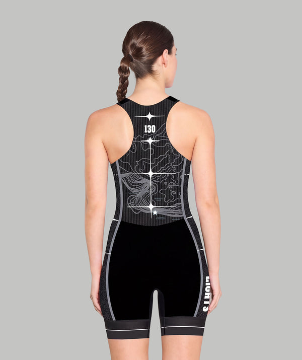 Women's Wisco Lights Motion Pro Unisuit - Black/White