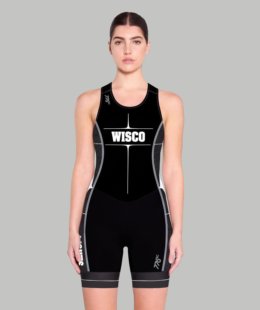 Women's Wisco Lights Motion Pro Unisuit - Black/White