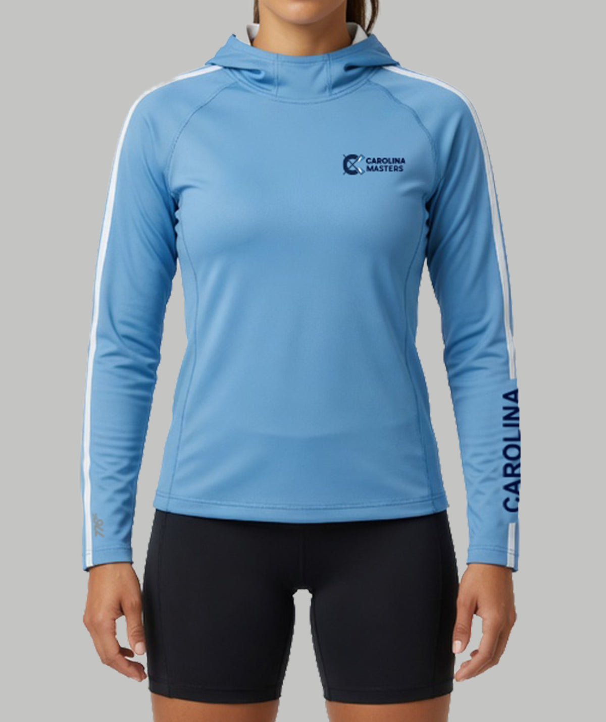 Women's Carolina Masters Sun Hoodie LS - Blue/Navy