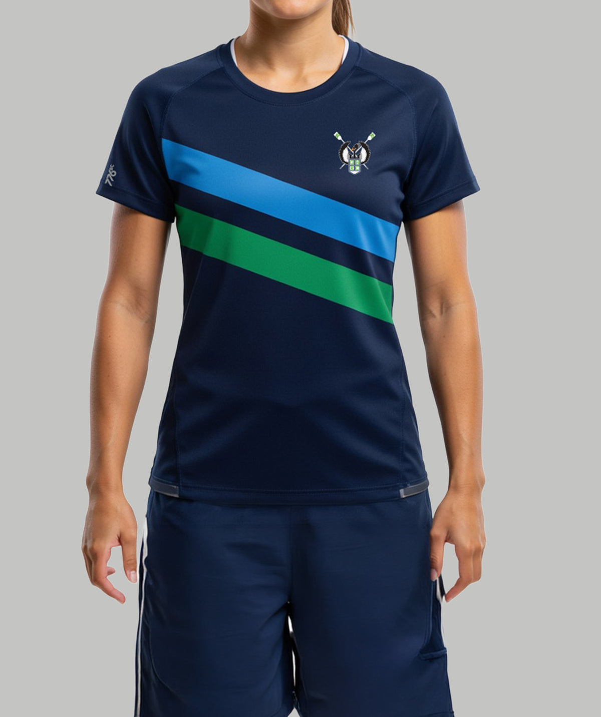 Women's Greater Houston Rowing Club Performance T-Shirt SS - Blue
