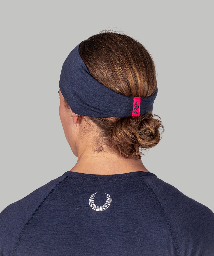 Unisex Wreath Pro-Merino Headband - Navy