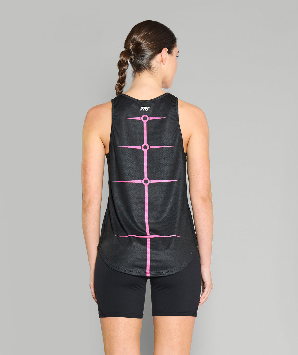 Women's Motion Pro Training Tank - Black/Neon Pink