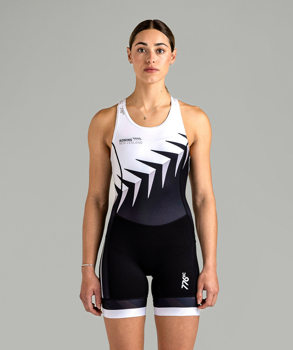 Women's 776BC x Rowing NZ Pro Unisuit - Black – 776BC International