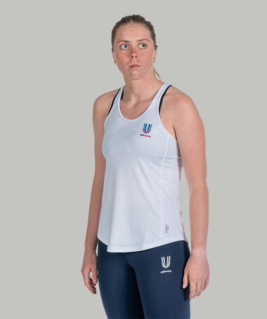 Women's 776BC x USRowing Performance Tank 01 - White