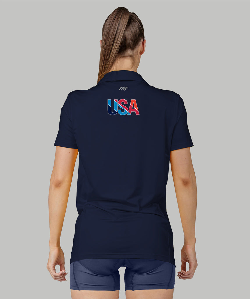Women's 776BC X USRowing Polo SS 03 - Navy