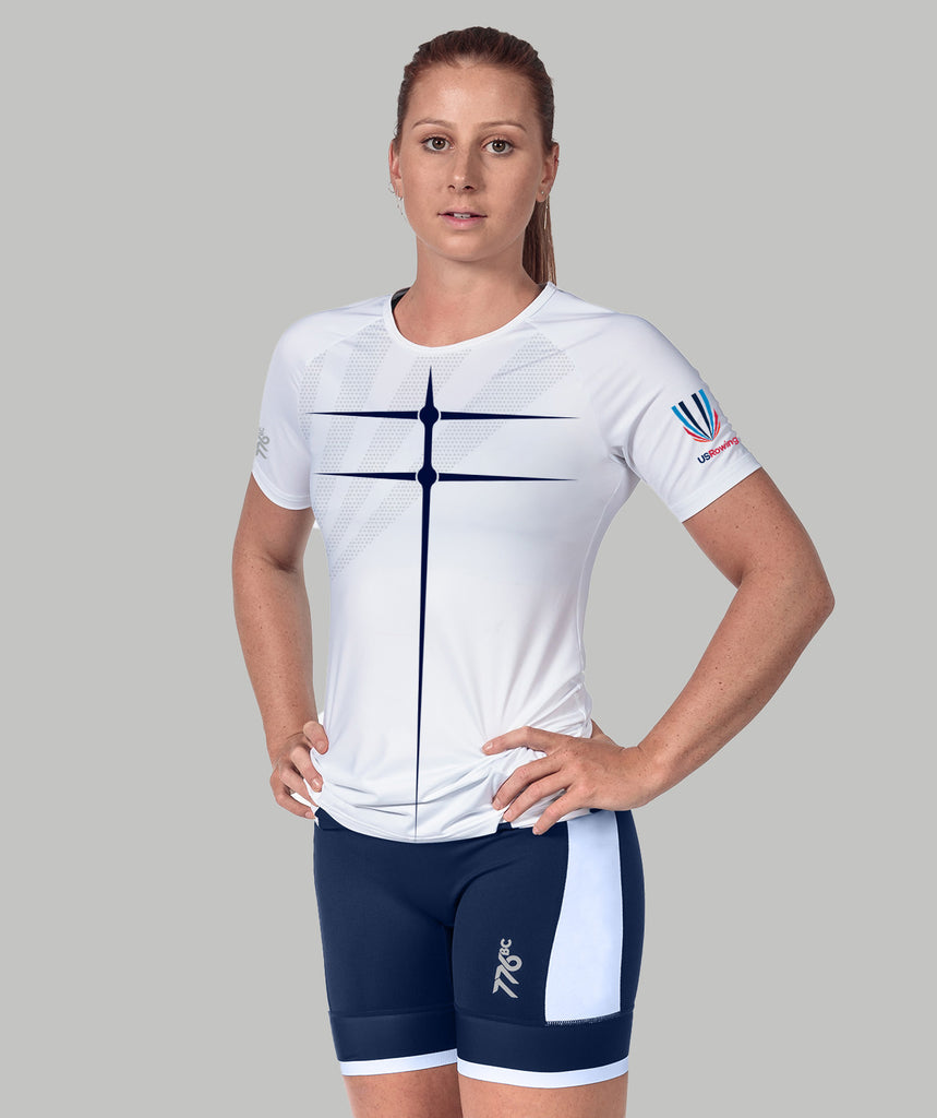 Women's 776BC x USRowing Motion Pro Performance T-Shirt 02 - White