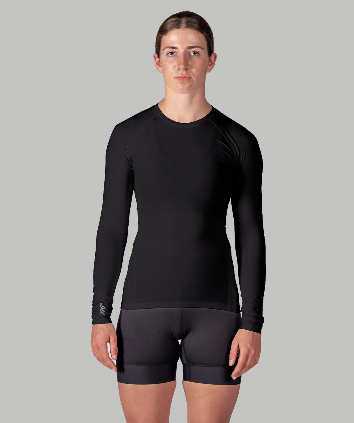 Women's Wreath Winter Base Layer LS - Black