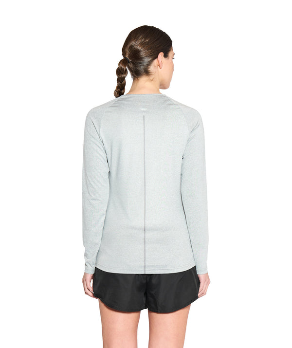 Women's Wreath Active LS T-Shirt - Gray