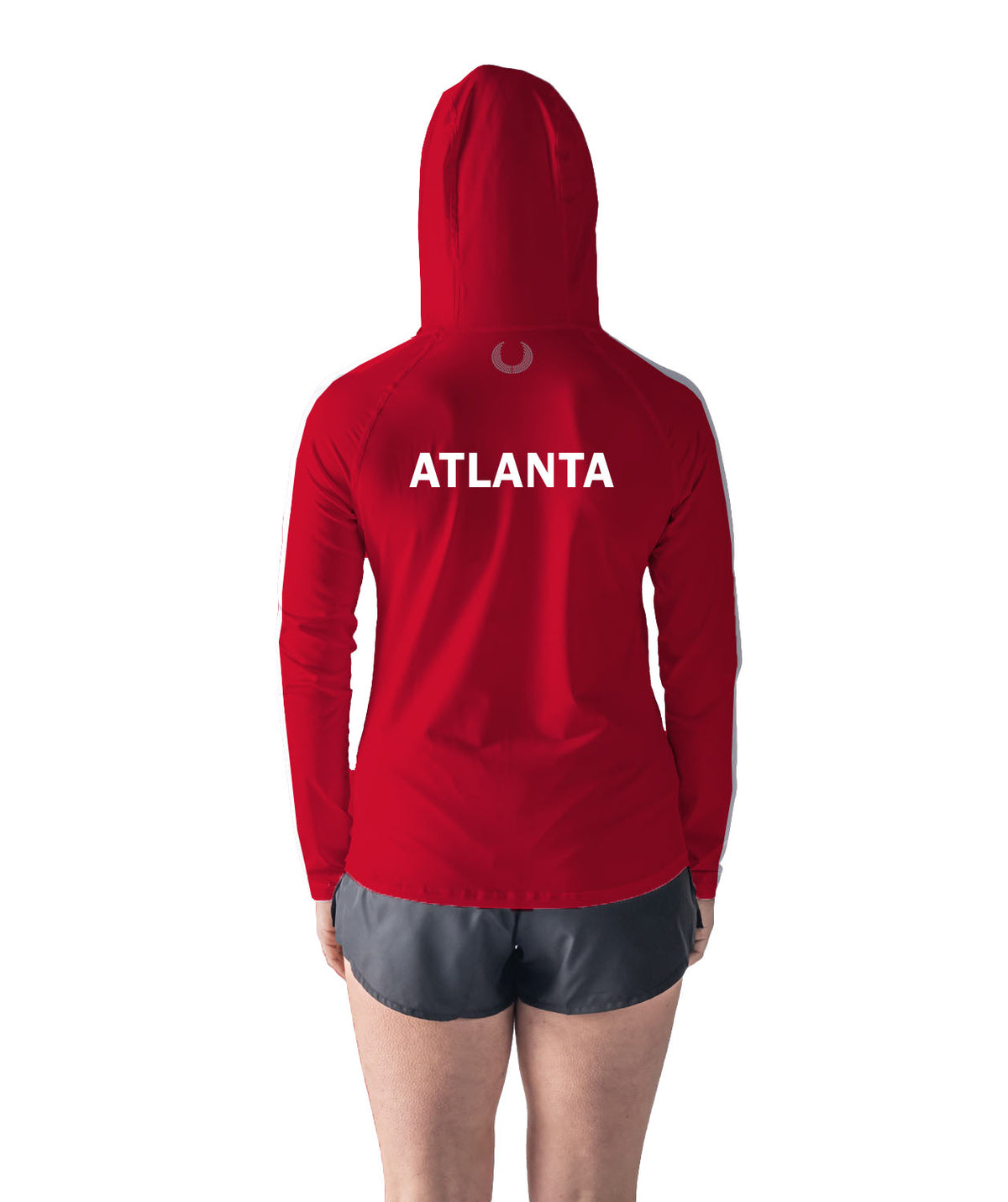 Women's Atlanta Rowing Sun Hoodie LS - Red/White