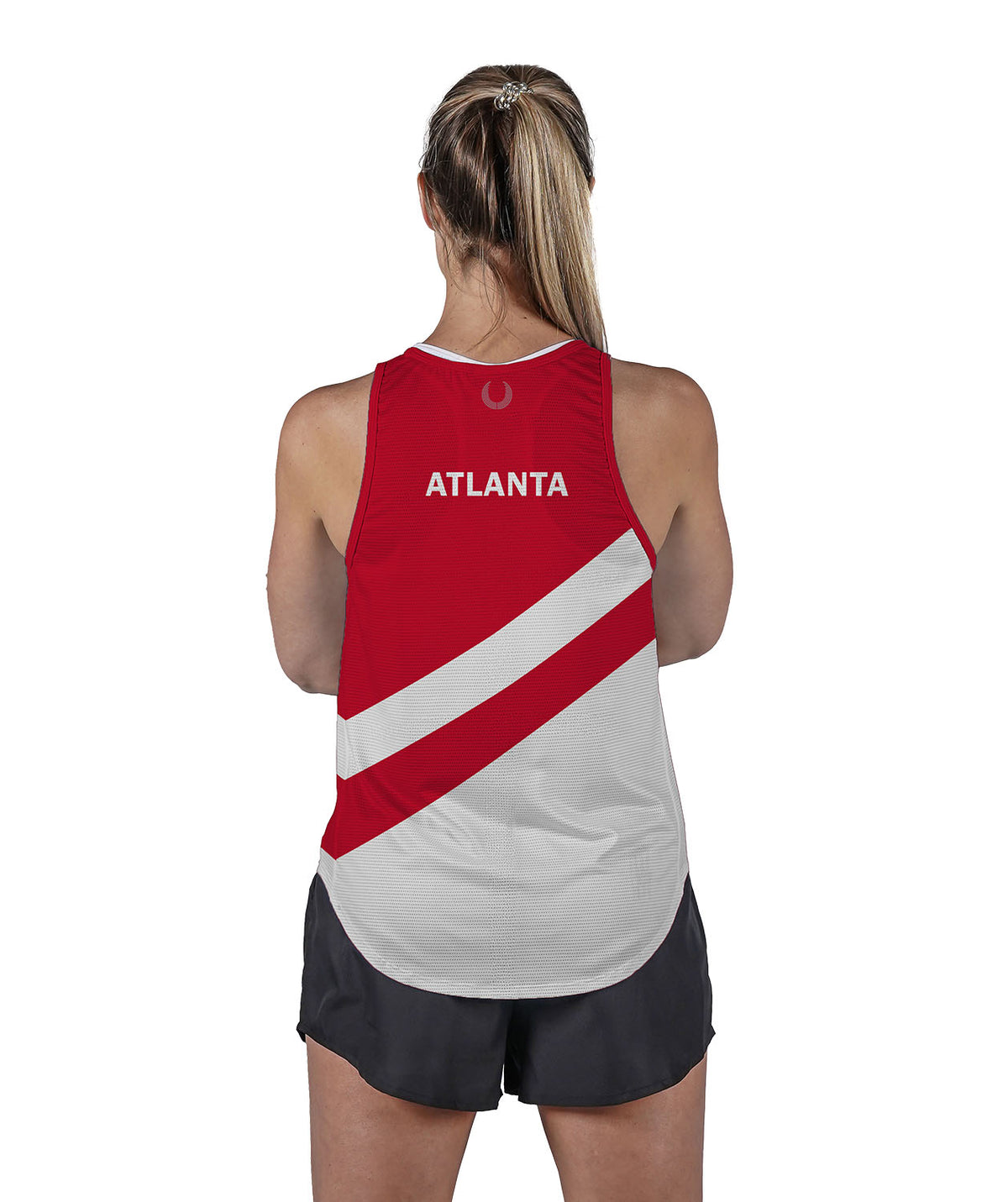Women's Atlanta Rowing Training Tank - White/Red
