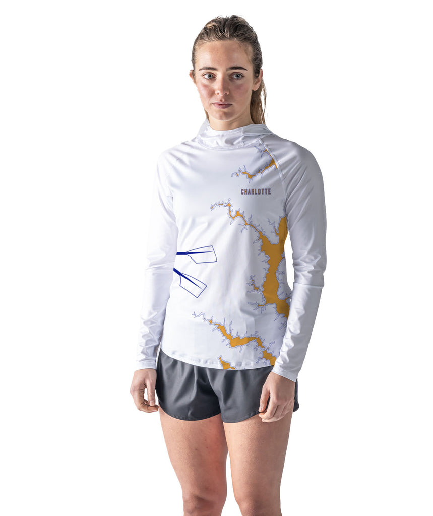 Women's Catawba Sun Hoodie LS - White