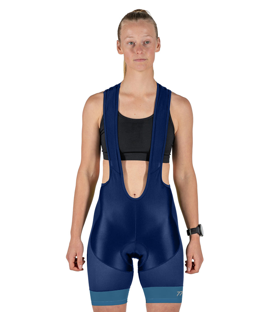 Women's iCrew Power Cycle Bib Short - Navy