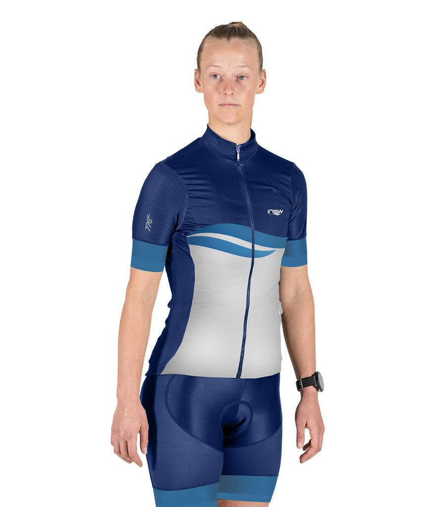 Women's iCrew Cycle Jersey - Navy