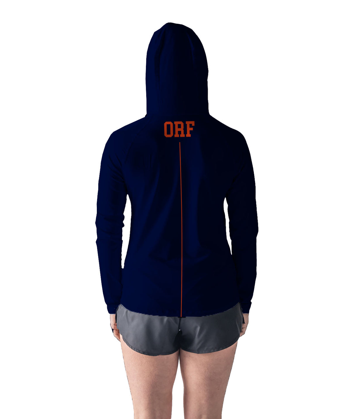 Women's Norfolk Academy Sun Hoodie LS - Navy
