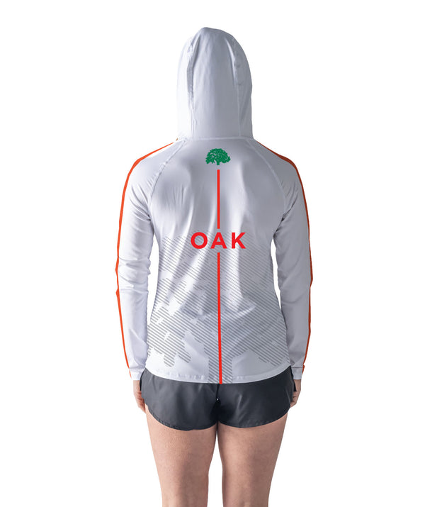 Women's Oakland Strokes Sun Hoodie LS - White