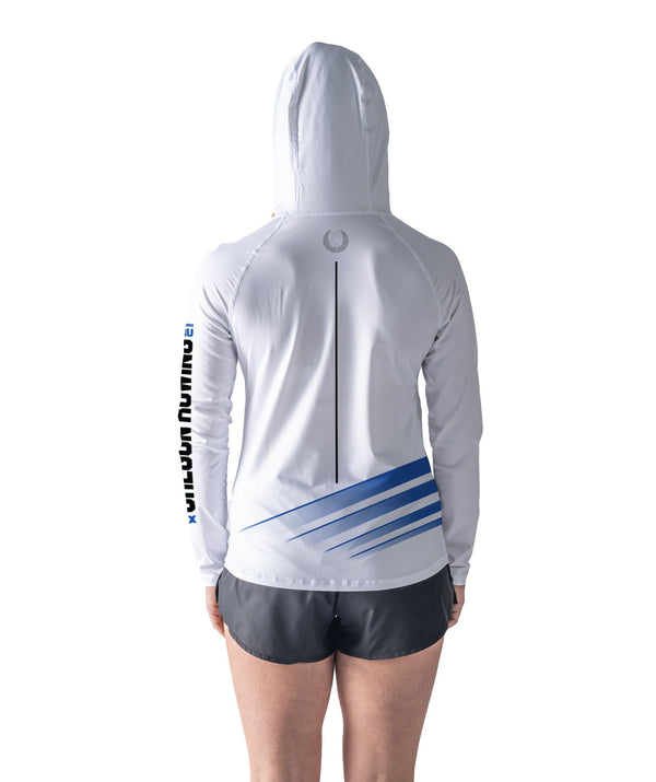 Women's Oregon Rowing Unlimited Sun Hoodie LS - White