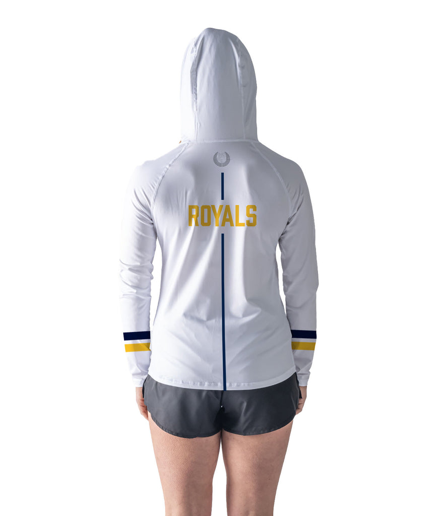 Women's Royal Chester Sun Hoodie LS - White