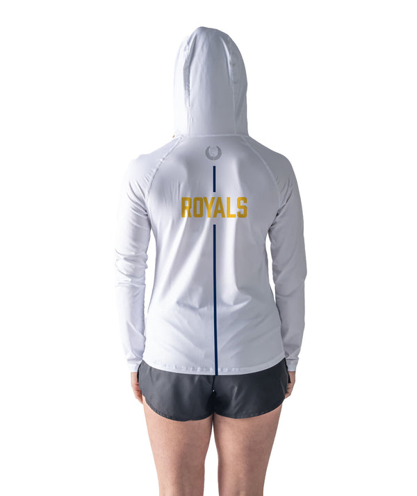 Women's Royal Chester Sun Hoodie LS - White