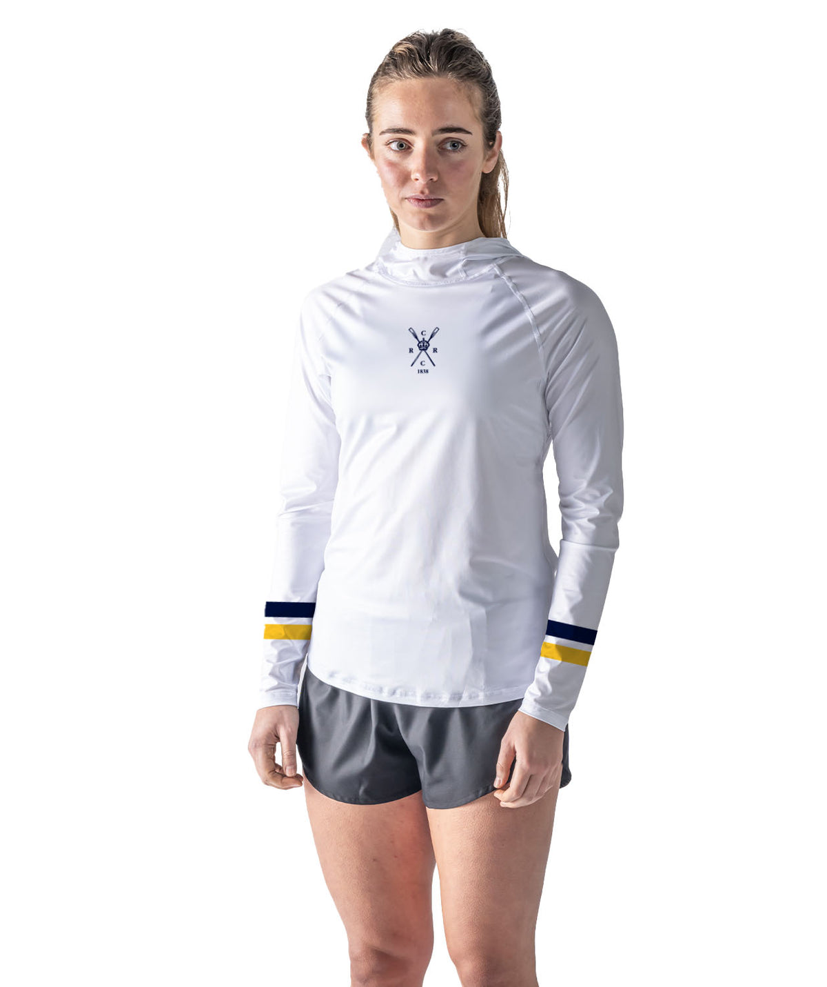 Women's Royal Chester Sun Hoodie LS - White