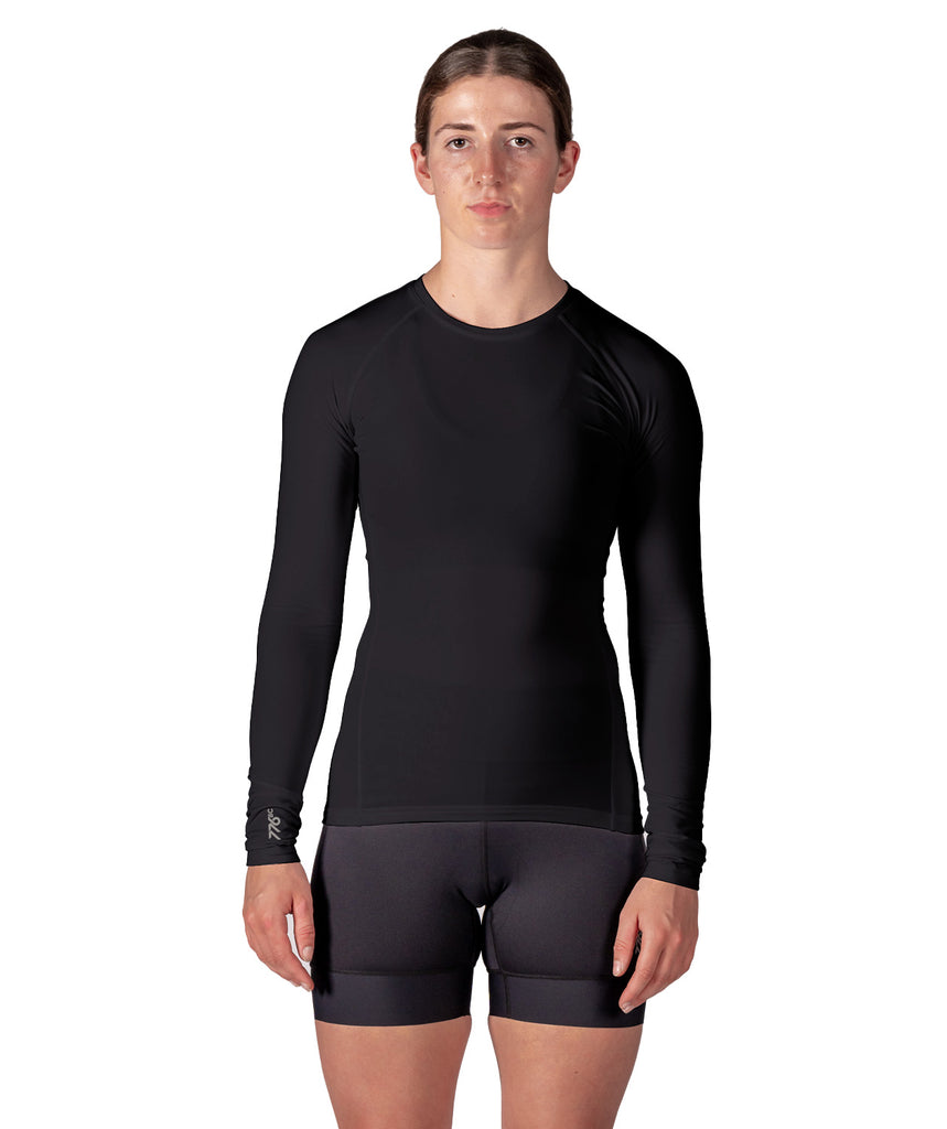 Women's Wreath Winter Base Layer LS - Black