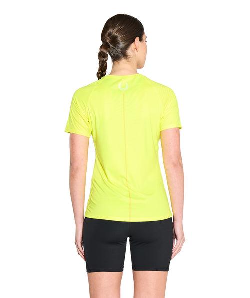 Women's Wreath Summer Base Layer SS - Graphic Neon Yellow