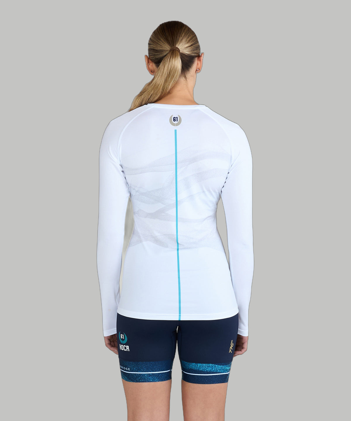 Women's 776BC X HOCR 61 Base Layer LS - White/Capri