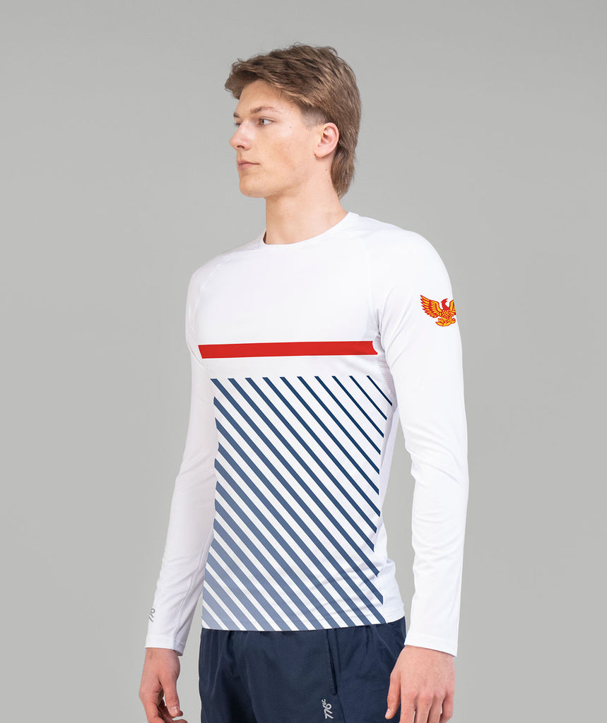 Men's Yarm School Boat Club Base Layer LS - White