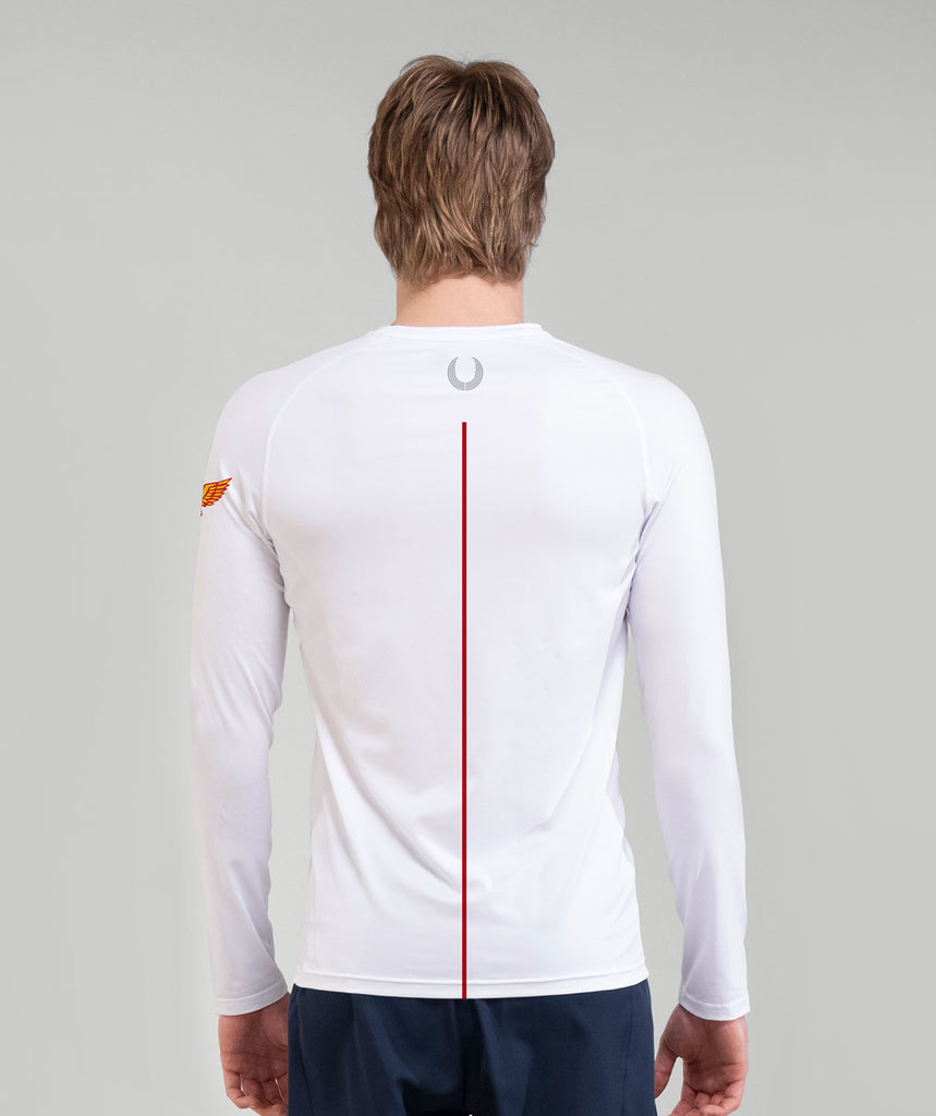 Men's Yarm School Boat Club Base Layer LS - White