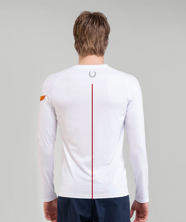 Men's Yarm School Boat Club Base Layer LS - White