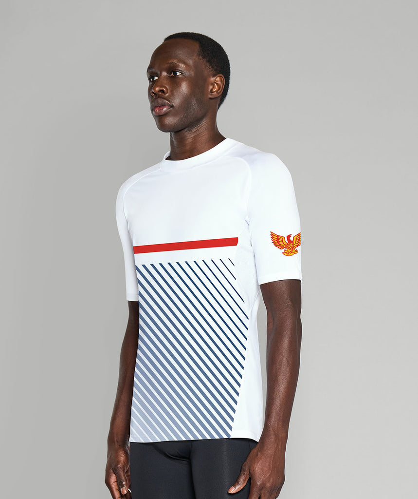 Men's Yarm School Boat Club Base Layer SS - White