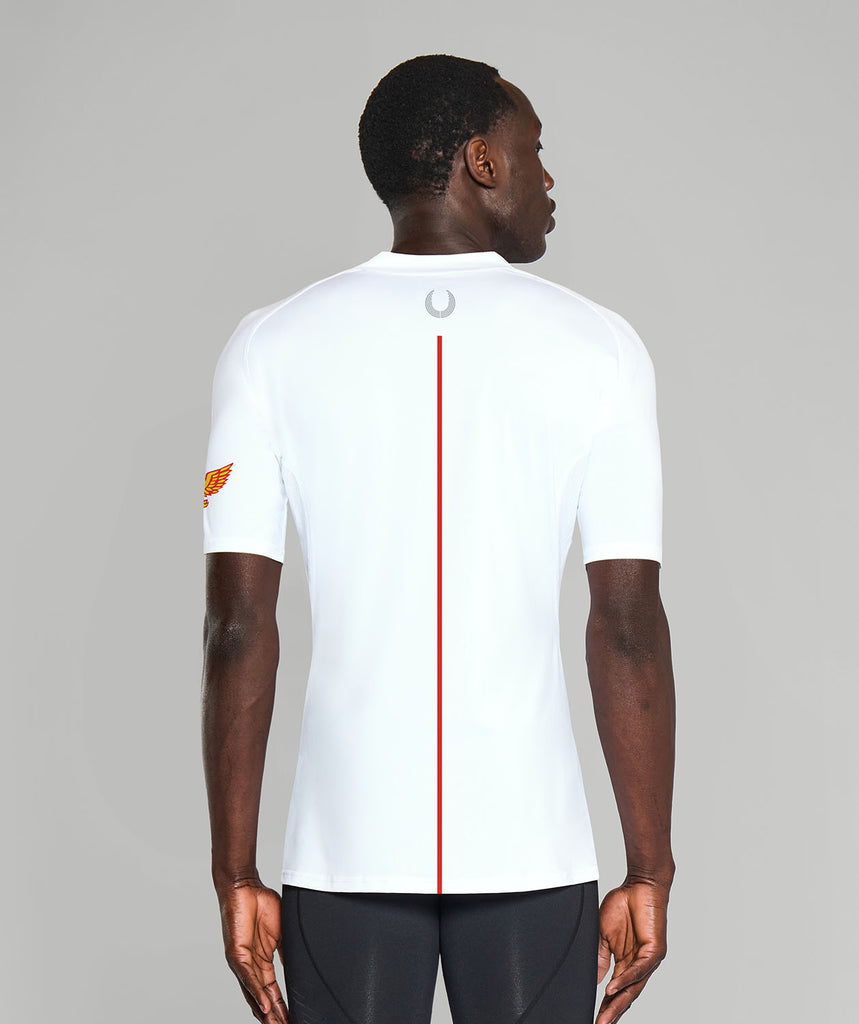 Men's Yarm School Boat Club Base Layer SS - White