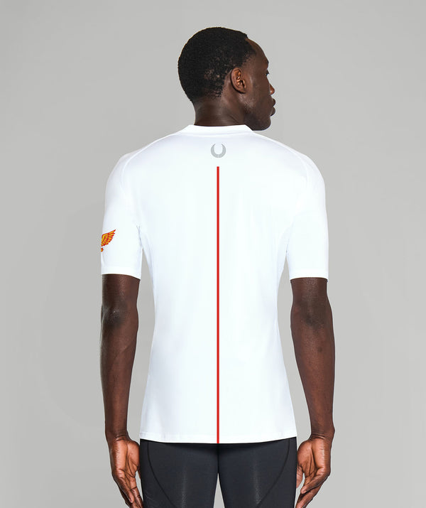Men's Yarm School Boat Club Base Layer SS - White