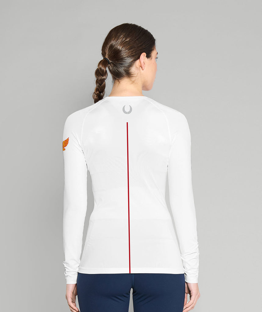 Women's Yarm School Boat Club Base Layer LS - White